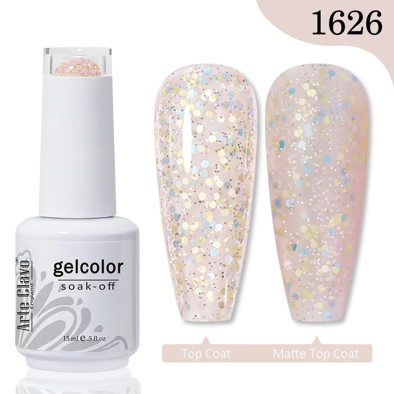 Arte Clavo Gel Nail Polishes Pink Nude Hybrid Lak Manicure