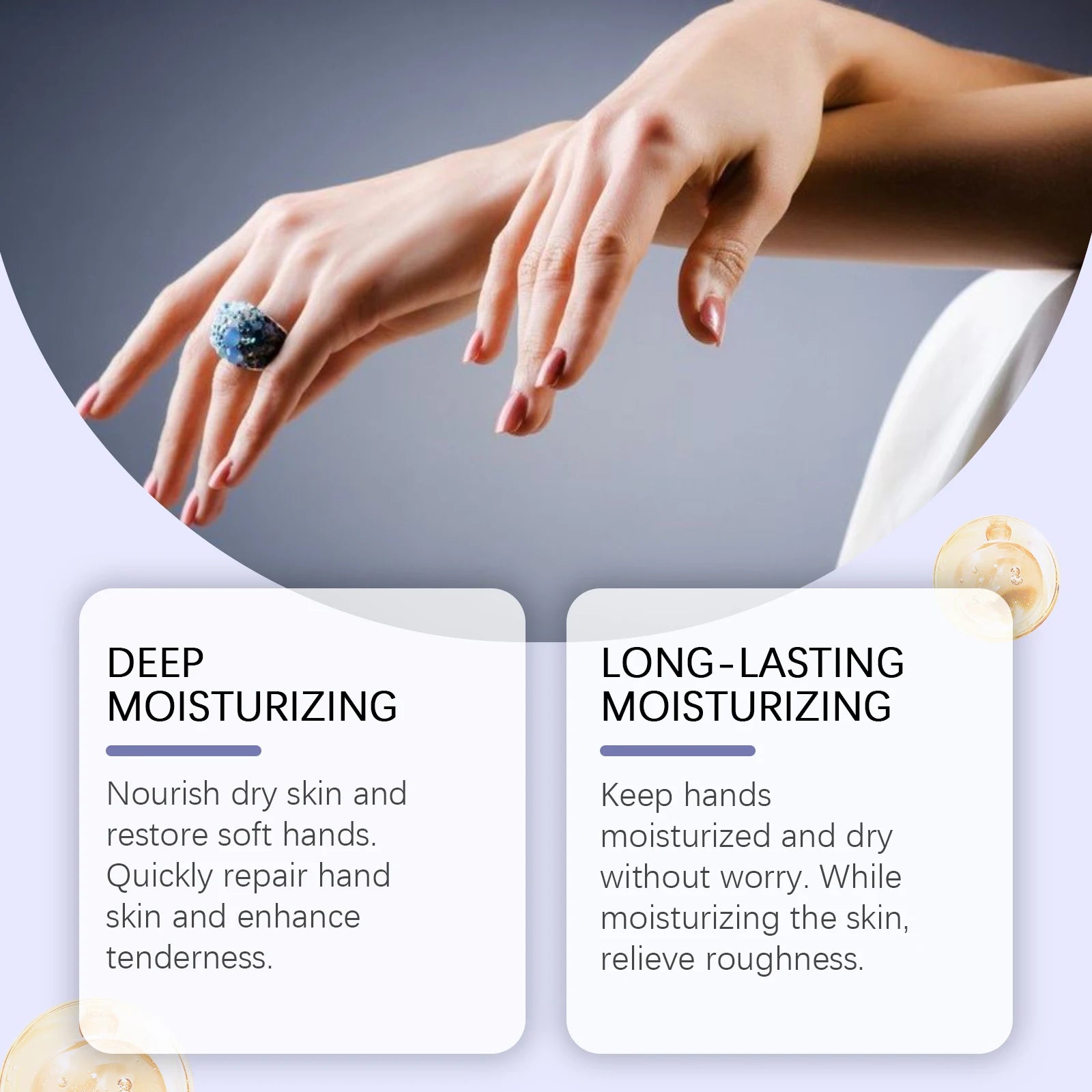 Shea Butter Hand Cream Nourishing Care Deep Hydration Anti Cracking Fast Absorbing Non-Greasy Winter Moisturizing Hand Cream Qme
