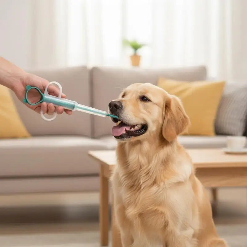 Pet Pill Dispenser Soft Tip Cat Dog Medicine Shooter Ergonomic Qme