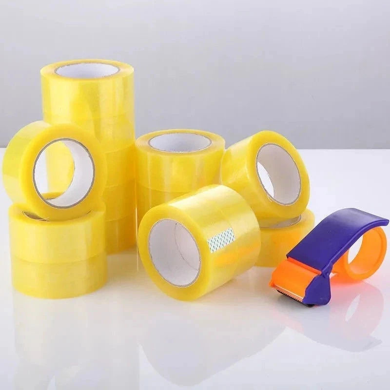 4.5CM×70M High Viscosity Clear Packing Tape - Strong Adhesive, for Carton Sealing & DIY Mounting Fixing Qme