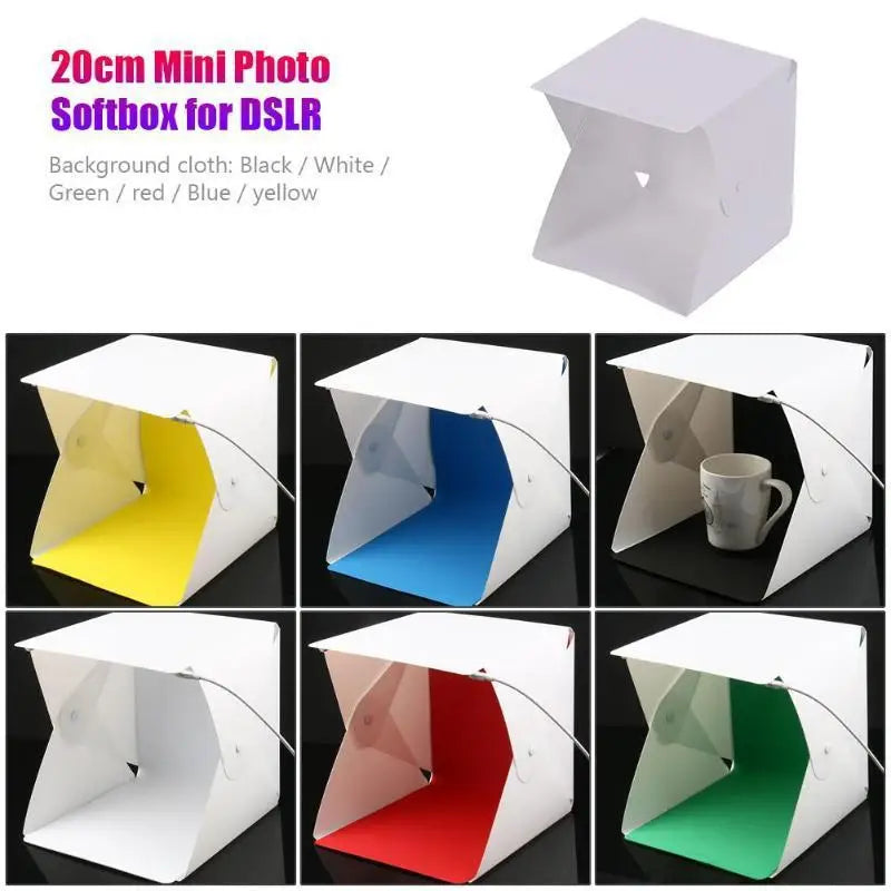 Portable LED Photo Studio Light Box Foldable Photography Tent USB Qme