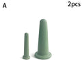 Silicone Vacuum Cupping Massage Jars Anti Cellulite Face Neck Lift Qme A