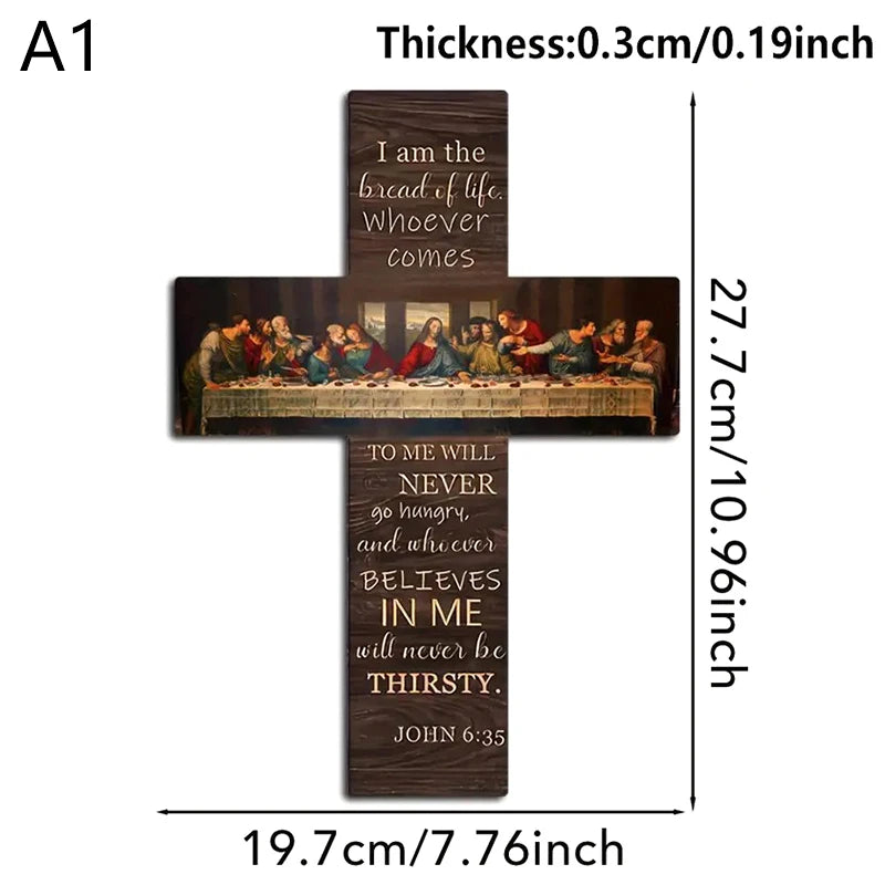 Home Decoration Pendant Wall Card Bible Scripture Hangingwooden Sign Qme A1