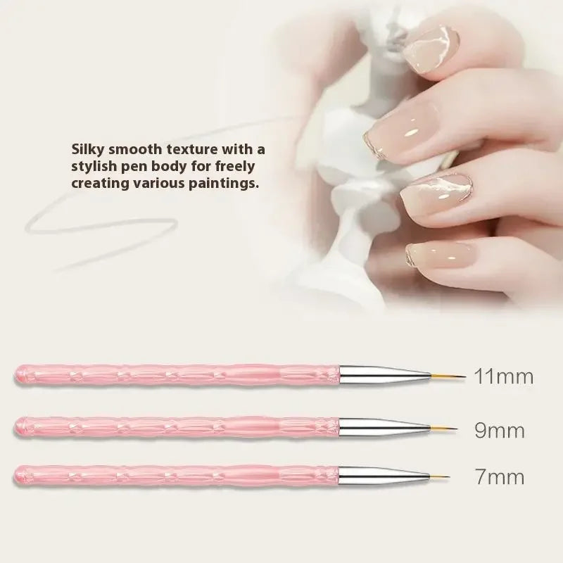 Nail Art Brushes Liner Brush Thin Details Fine Drawing UV Gel Polish Qme