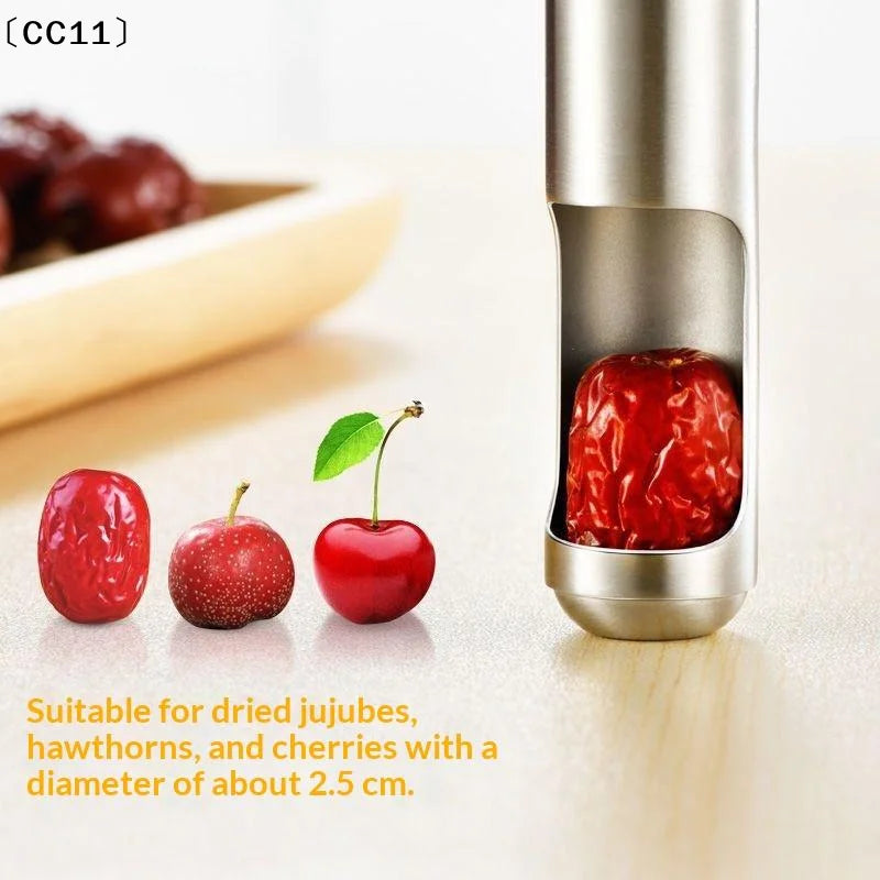Cherry Olive Pitter Corer Tool Seed Remover Stoner Multi-function Qme