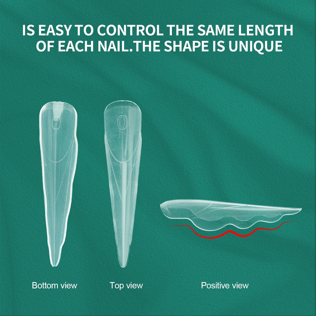 Nailpop Butterfly Nail Dual Forms 15 Sizes Reusable French Extension Qme