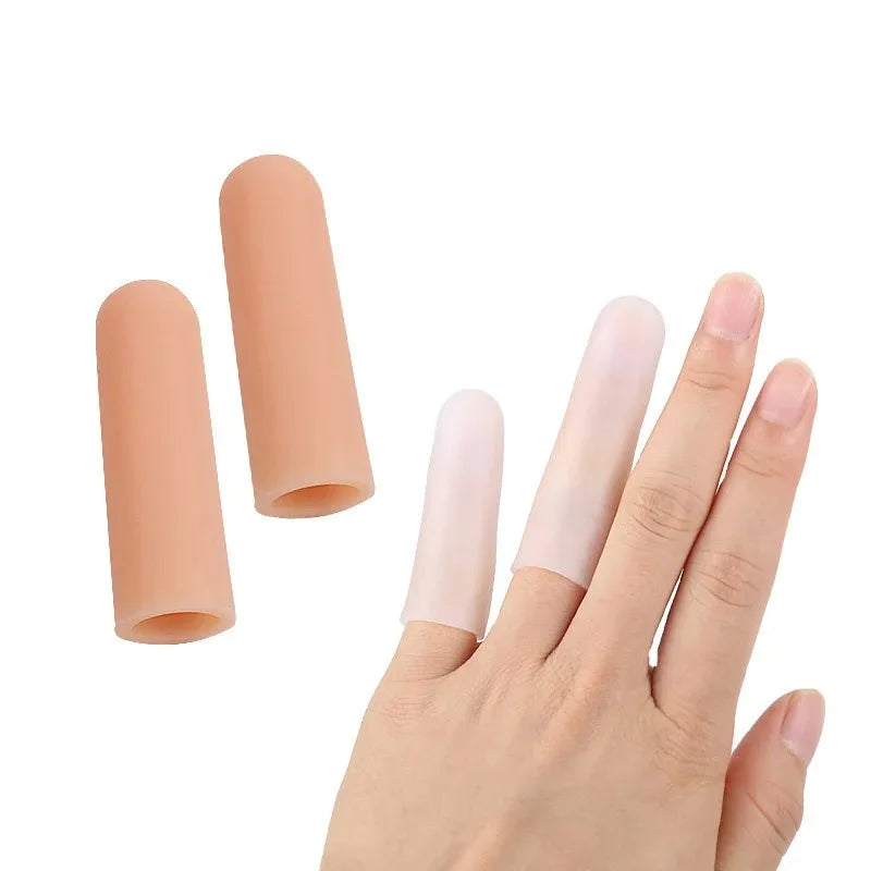 15PCS Silicone Finger Protector Moisturizing Anti-Crack Thumb Cover Thickened Anti-Wear Pain Relief Qme
