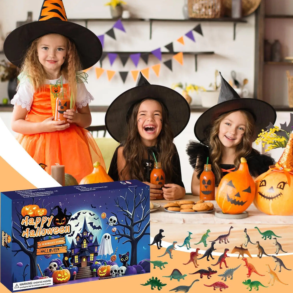 Advent Countdown Calendar 24 Days Halloween Figures Doll Home Decor Qme