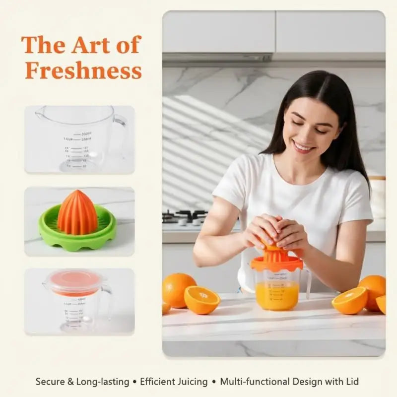 Fruits Lemons Citrus Small Portable Juicer Manual Fruit Hand Squeeze Qme