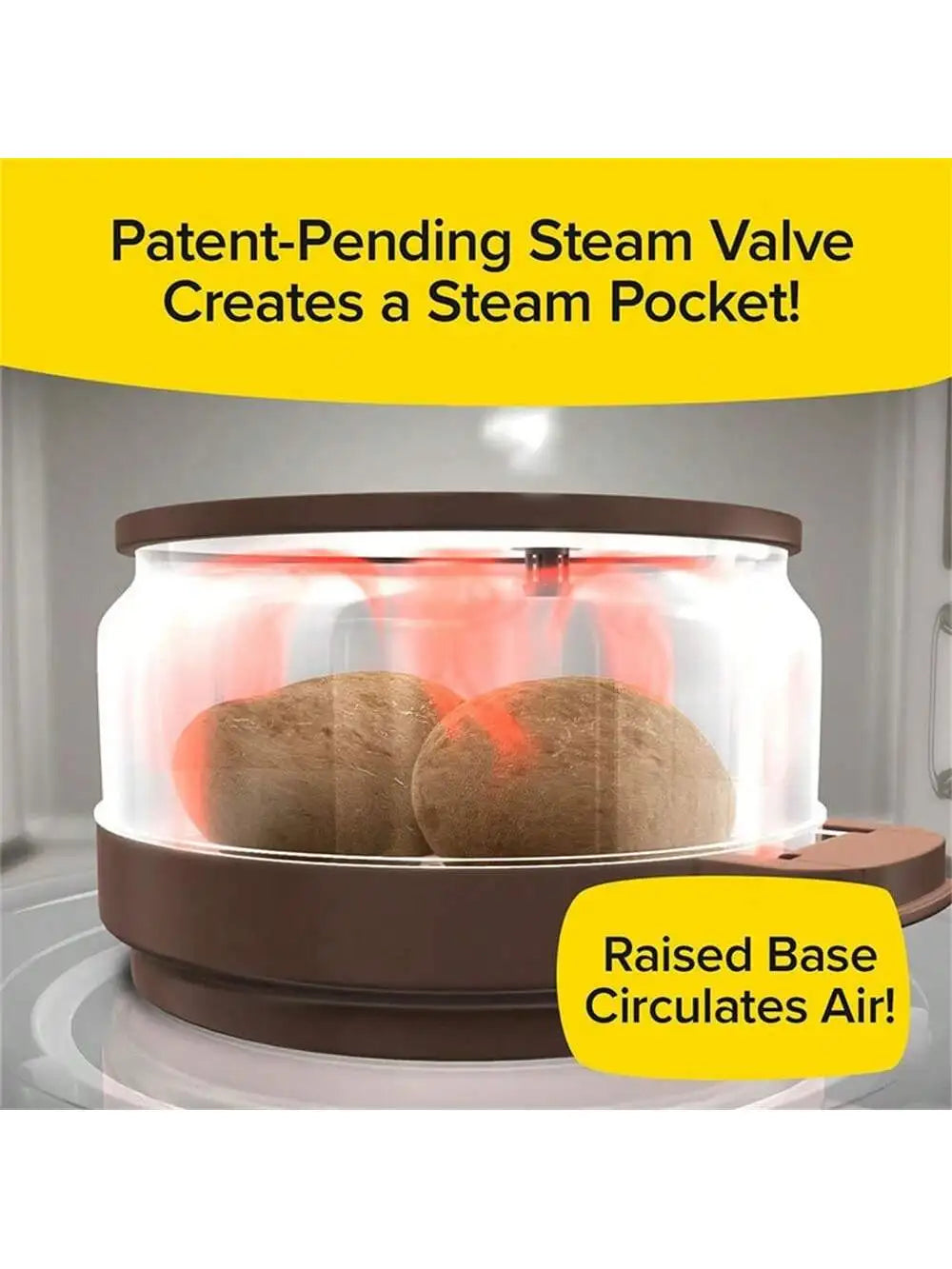 Home Baking Jar Microwave Bacon Potato Box Small Tool Food Qme