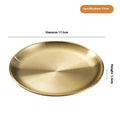 Thickened Stainless Steel Disc Golden Cafe Tray Dining Fruit Meat Qme 8