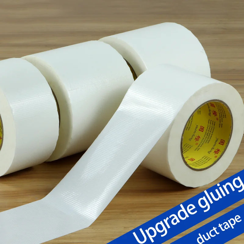 1 Roll Adhesive Fabric Duct Tape Strong, Carpet Tape Waterproof, White Tape Decorative, 10 Meter Automotive Fabric Tape Qme