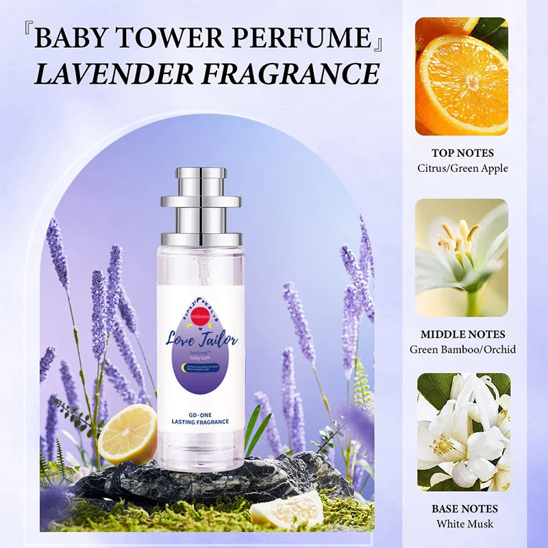 Baby Milk Fragrance Fresh Perfume Talcum Powder Lasting Fruity Qme 35ml Purple B