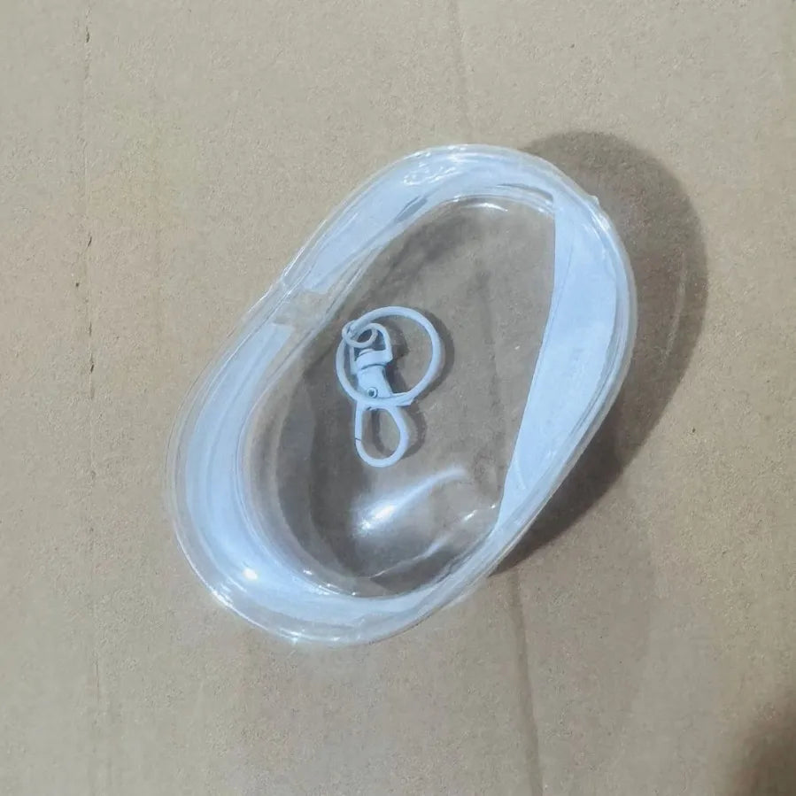 Transparent Data Cable Storage Bag Travel Outdoor Use Digital Qme white