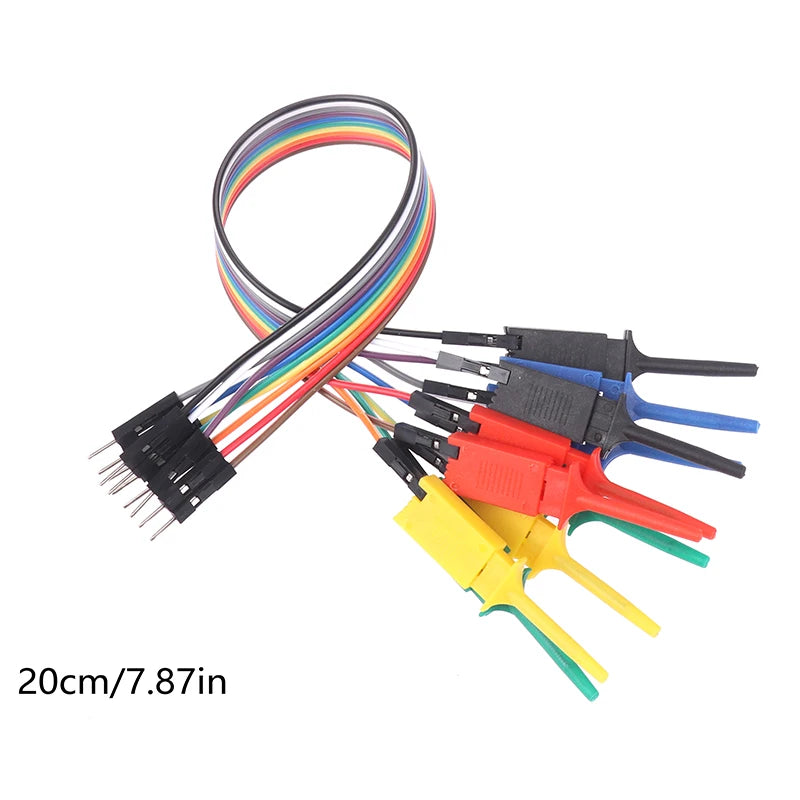 Logic Analyzer Cable Chips Pins Connecting Testing Gripper Probe Test Qme
