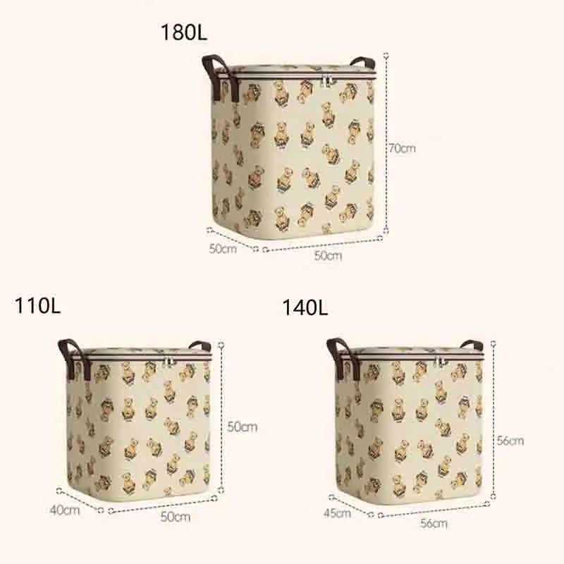 Home Large Capacity Waterproof Moisture-Proof Quilt Clothes Portable Storage Bag Moving Packing Sack for Home Durable Foldable Qme