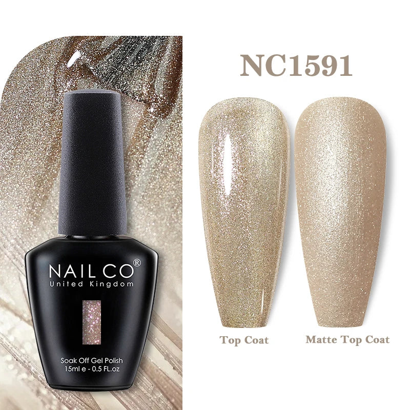 NAILCO Rubber Base Gel Polish Milky Pink Jelly White Beige 6Colors Qme 1591