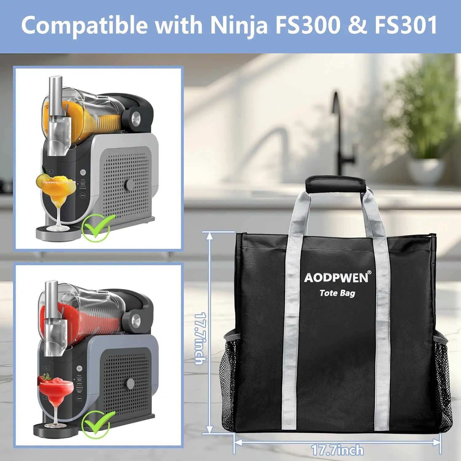 Carrying Bag Ninja Slushie Machine FS301 FS300 Accessories Portable Qme