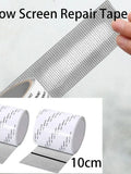 2Rolls 10cmx2M Window Screen Fiberglass Screen Tape Mesh Repair Adhesive Screen Patch Repair Kit for Window or Doors Screen Qme 2 Rolls 2m 100mm