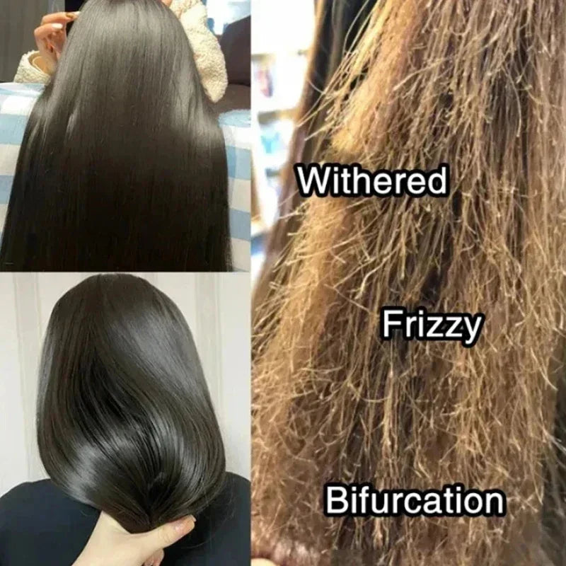 250g Keratin Straightening Hair Mask Restore Hair Soften Gloss Straightener Deep Repair Conditioner For Dry Damaged Frizzy Hair Qme