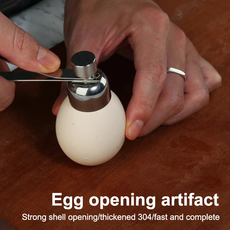 Eggshell Topper Cutter Stainless Steel Egg Cracker Opener Remover Qme