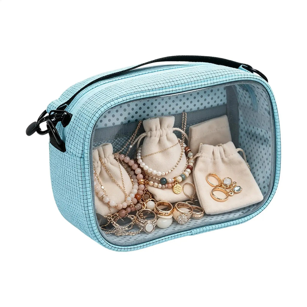 Plush Toy Storage Reusable Waterproof 2-Way Clear Window Pouch Qme