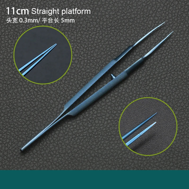 Ophthalmic Microsurgical Forceps Tweezers Stainless Steel Surgical Qme l