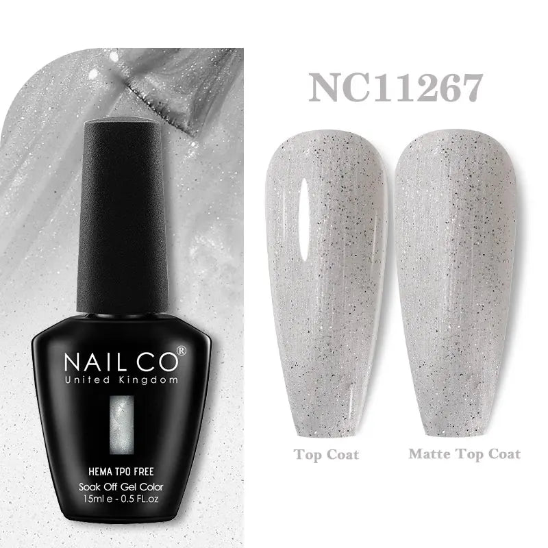 NAILCO Green Series Dark Gel Nail Polish Lasting Hybrid Base Matte