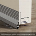 28/45mm Height Door Bottom Seal Strip 1M Self-adhesive Windproof Dust-proof Window Gap Seal Strip Anti-Cold Weather Strip Qme Large Grey 4Pcs