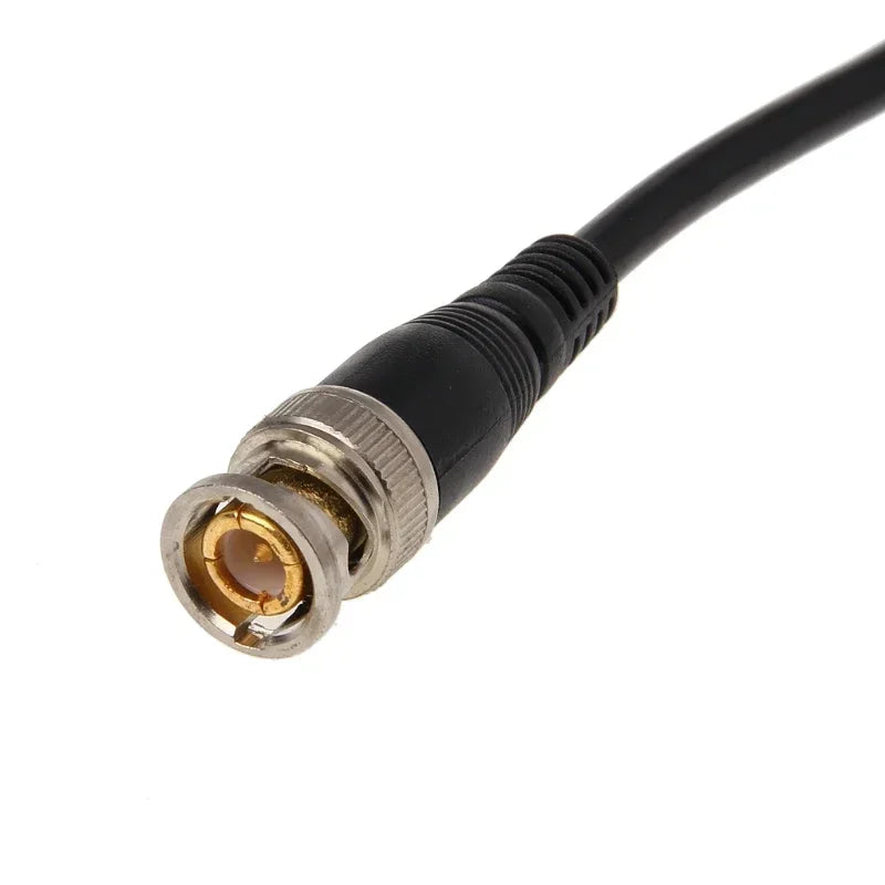 ESCAM BNC Male To Male Nickel Plating Straight Crimp RG58 Pigtail Adapter Cable 0.5m Qme