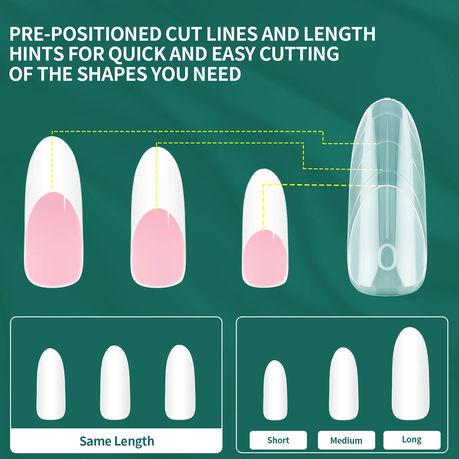 Nailpop Ellipse Nail Dual Forms 15 French Fast Construction Pink Qme