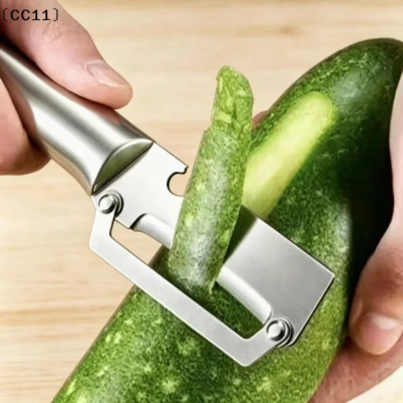 Multi-function Vegetable Peeler Kitchen Stainless Steel Handle Bottle Qme