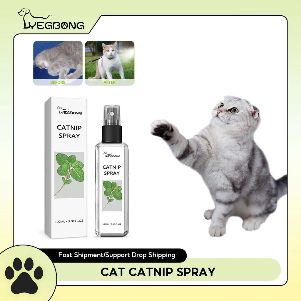 Cat Catnip Spray Natural Healthy Safety Cat Mint Inducer Pet Training Scratching Teeth Cleaning Non-toxic Catnip Induced Spray Qme Default Title