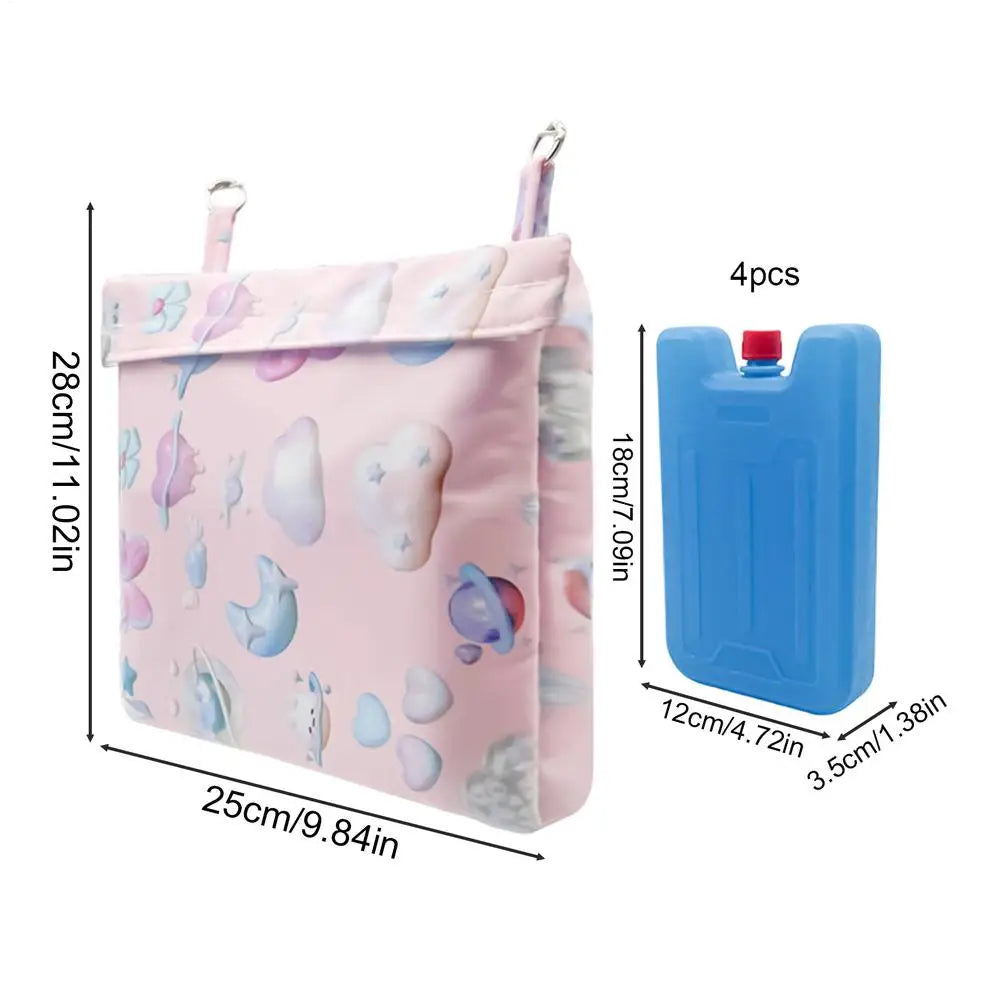 Cooling Mat For Bunny Refillable Bunny Freeze Pack Washable Pet Ice Pad For Cage Dog Enclosure Resting Corner Indoor Summer Hot Qme Pink China Mainland