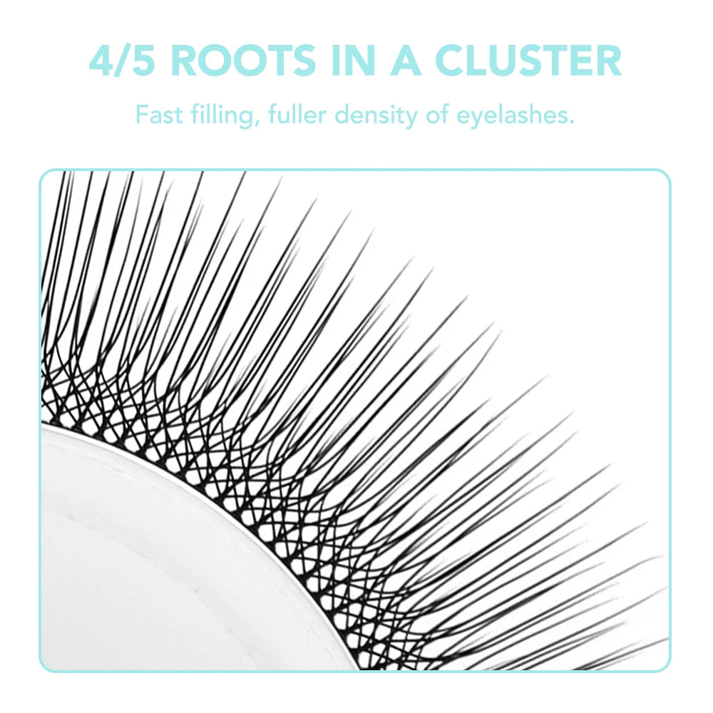 NATUHANA 3D 4D 5D Camellia Lashes Wispy Volume Fan False Eyelashes C Qme