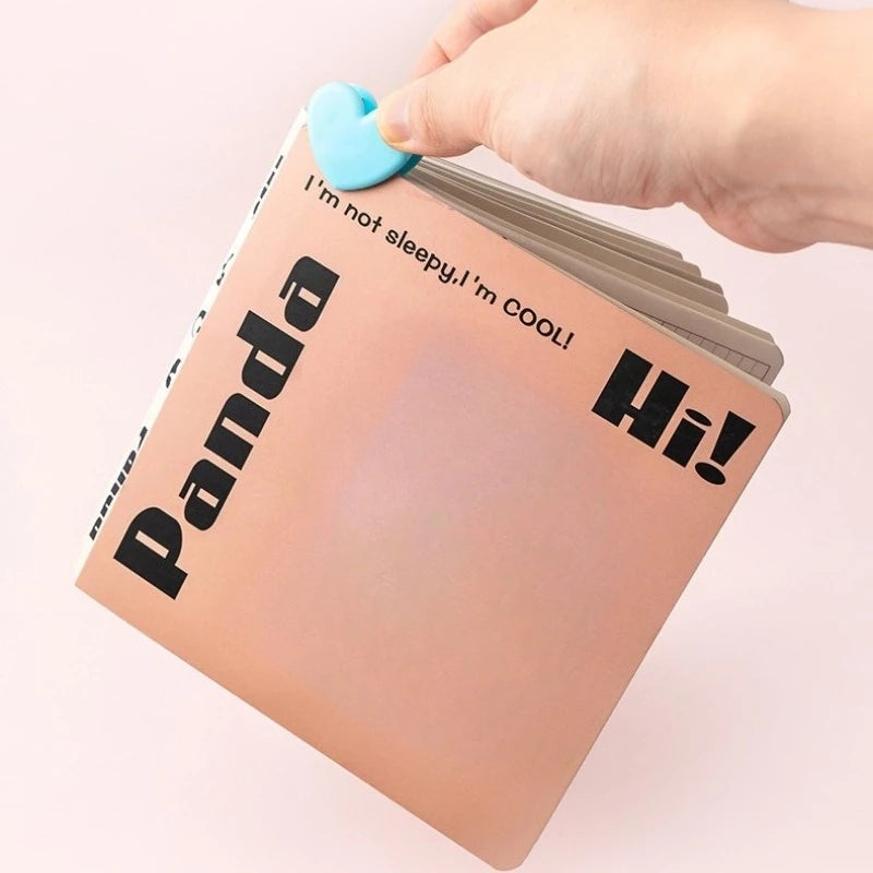 Multi functional love clip, colorful storage corner clip, simple ins file, hand account, bill clip, sealing clip Qme