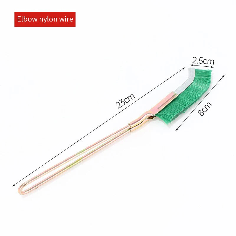 Stainless Steel Wire Brush Gap Groove Cleaning Tools Multi-function Qme Wan Green