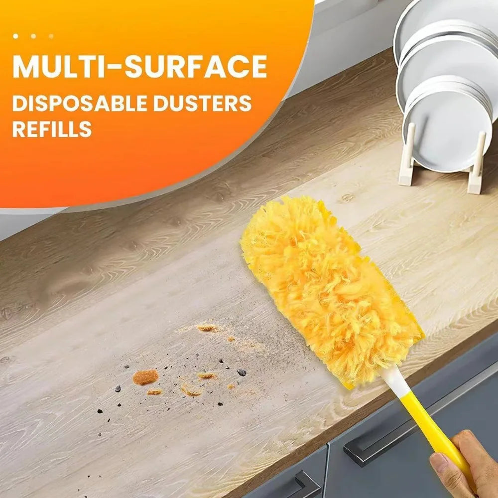 Double Sided 360 ° Electrostatic Precipitator for Household Clean Ceiling Corner Dust Spider Web Replaceable Dust Removal Cloth Qme
