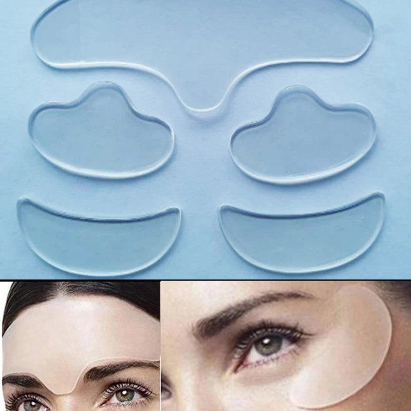 Face Forehead Neck Eye Anti Wrinkle Aging Care Sticker Pad Patch Qme