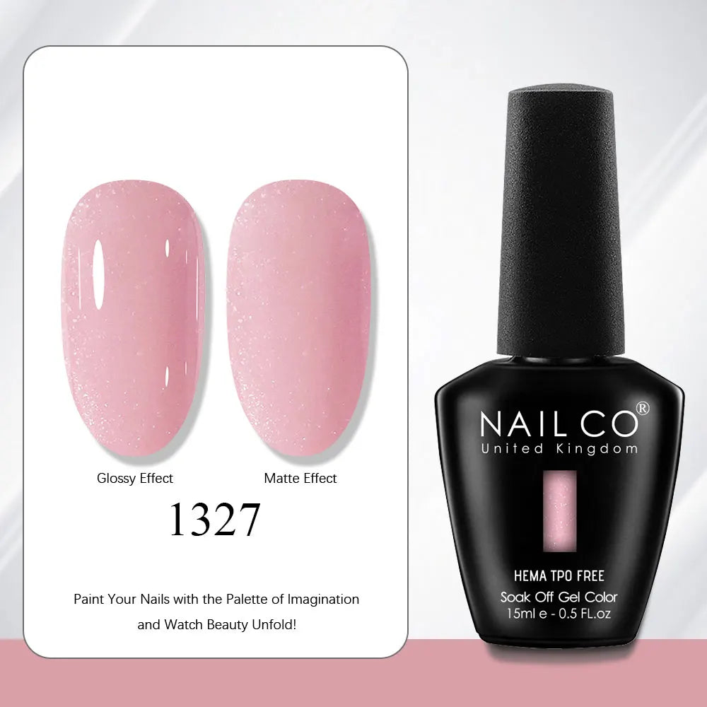 NAILCO Gel Nail Polish Nails Semi-permanent UV Varnish Glitter Glass