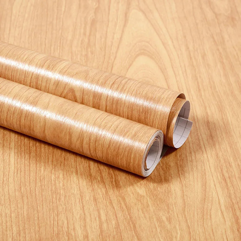X 3M Furniture Renovation Stickers Self-adhesive Wood Grain Wallpaper
