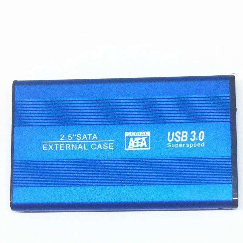 2.5 Inch USB3.0 External HDD Case Hard Drive Box Hard Disk Case Sata To Usb HDD Enclosure Case for Hard Drive Qme Blue