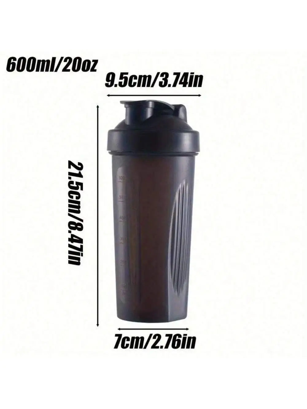 Shaker Bottle Classic Loop Hook Leak Proof Scale Small Stainless Qme