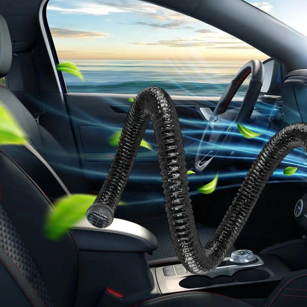 Car AC Vent Extender for Backseat with USB Airflow Fan 3 Meters Auto AC Vent Extender for Kids Pets SUV Truck Sedan Pickup Van Qme