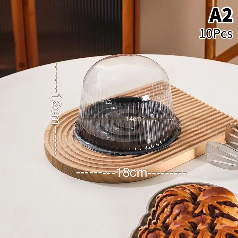 Round Shape Cheese Mousse Packing Boxes Food 4 6 8 Reusable Qme A2