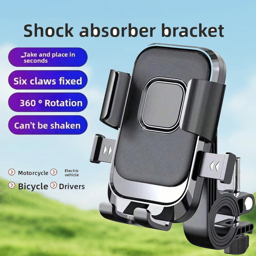 Rotating Bicycle Motorcycle Phone Holder Suitable Outdoor Cycling Qme