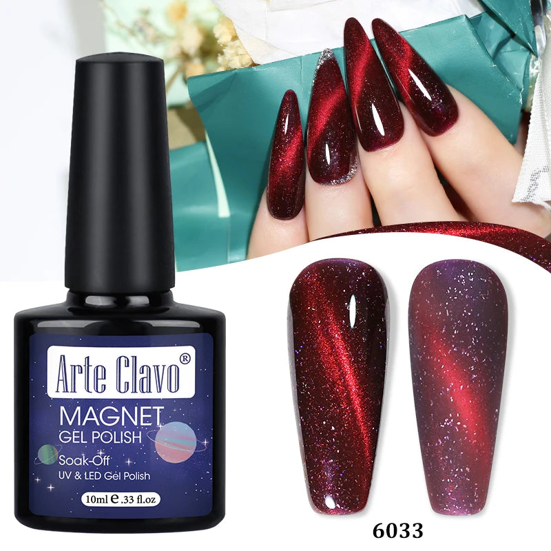 Arte Clavo Auroras Cat Eye Magnetic Gel Unicorn Shining Transparent