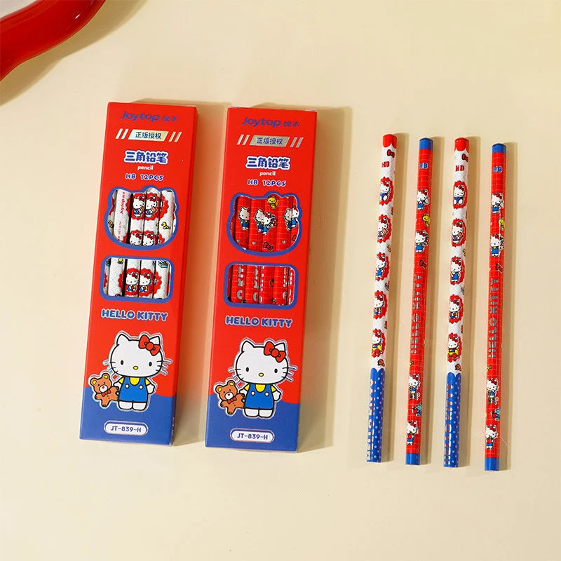 Hello Kitty Pencil Student Hello Kitty HB Triangular Pencil for Beginners: Drawing, Writing, and Sketching Qme
