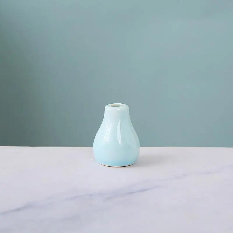 Mini Ceramic Vase Fridge Magnet 3D Micro Landscape Decorative Plant Qme 11
