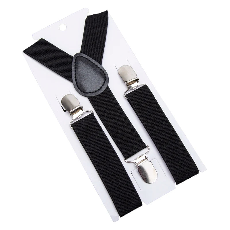 Kids Suspenders Soild Fashion Children Boys Braces Girls Adjustable Suspenders Kid Designer Belts Baby Wedding Accessories Qme black China Mainland